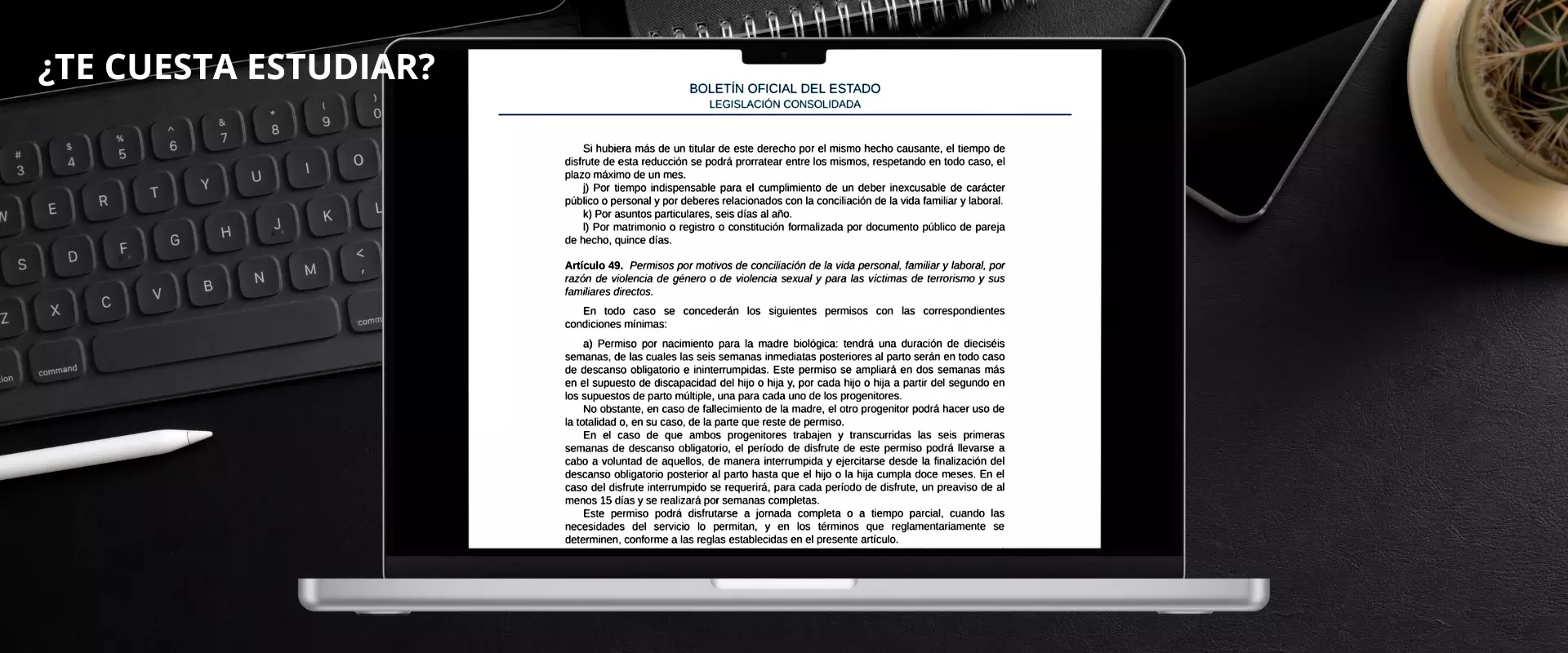 ¿Te cuesta estudiar?